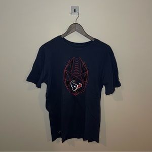Houston Texans Football | Navy Logo Tshirt | Size L